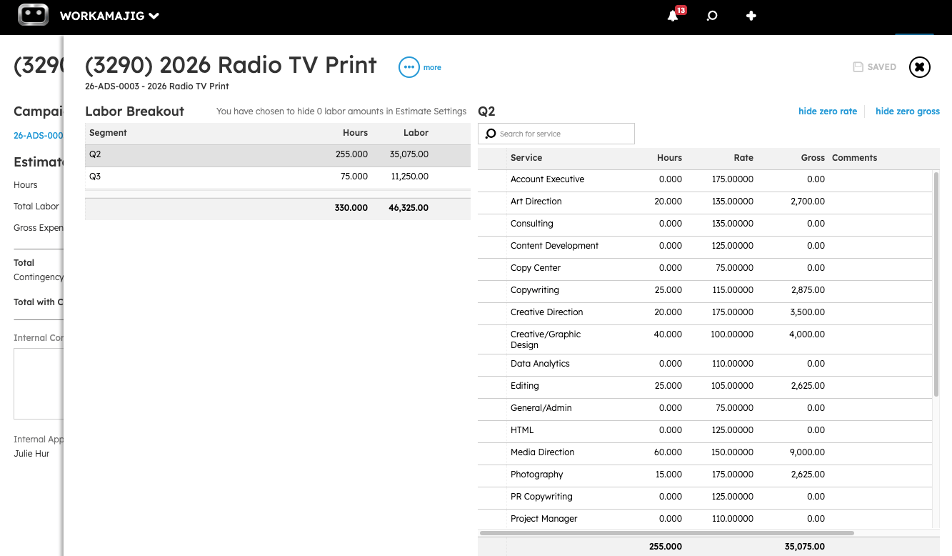 Labor Breakout: Radio TV Print Campaign (3290)