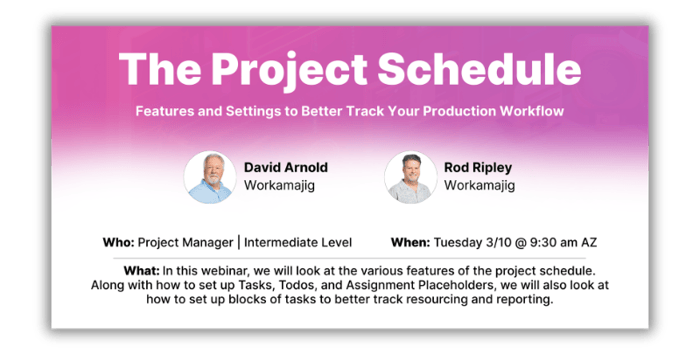 The Project Schedule
