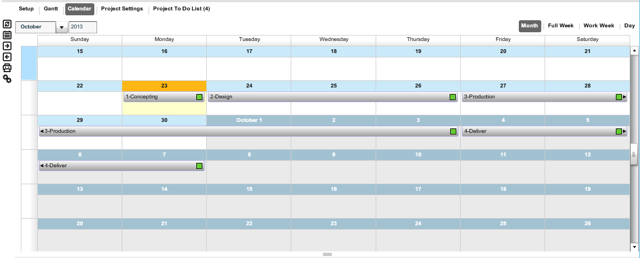 how to create a project calendar