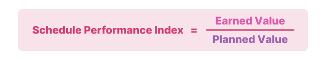 Schedule Performance Index