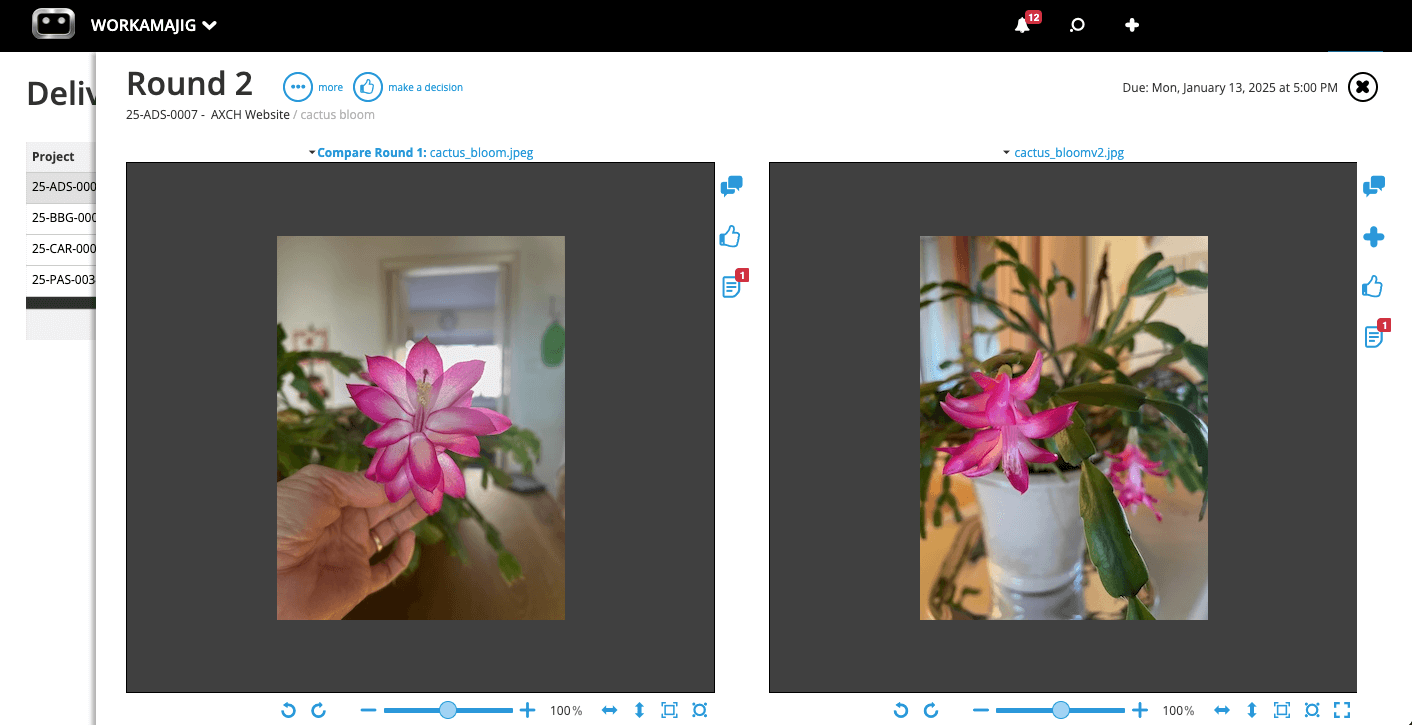 Workamajig File Revision Editing
