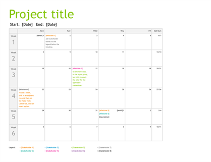 How to Create a Project Calendar How to Create a Project Calendar