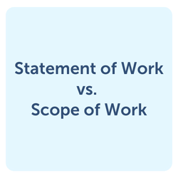 statement of work vs scope of work