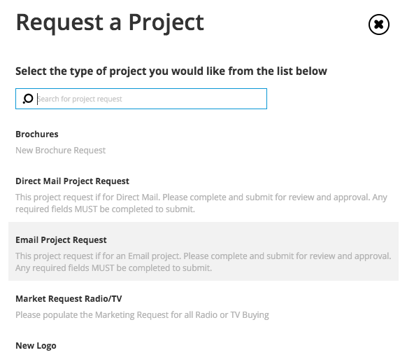 8 request a project